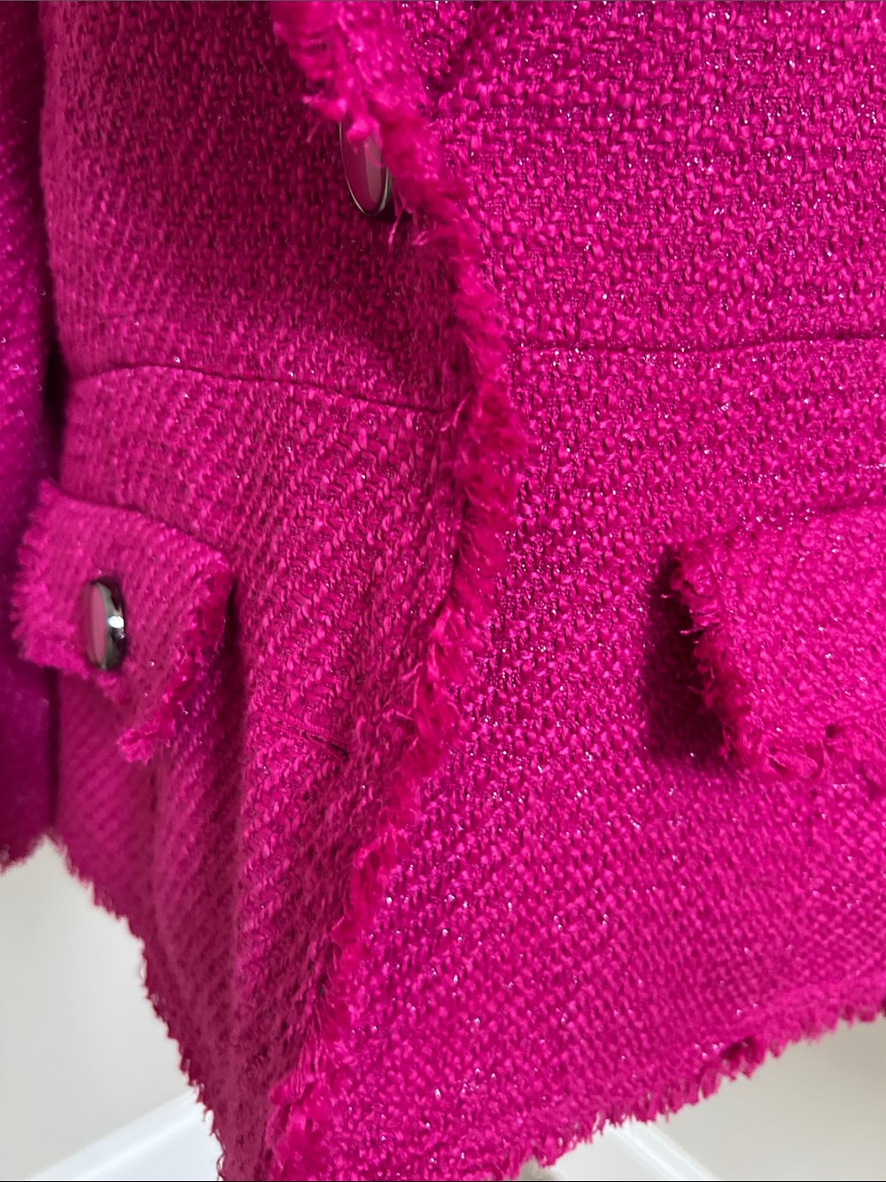 Joan Rivers Fuchsia Bouclé Jacket - Picture 5 of 6